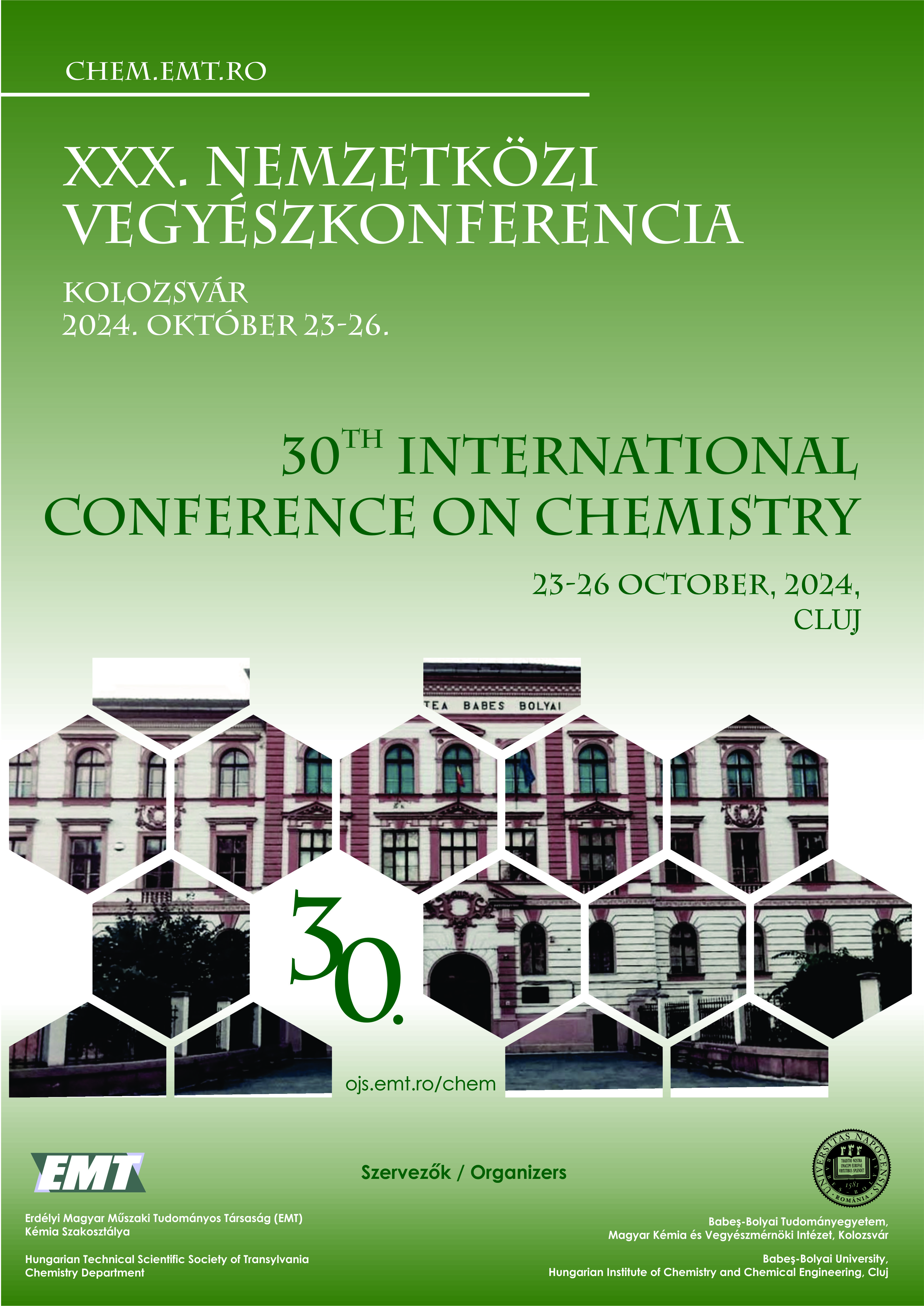 					View XXX. Nemzetközi Vegyészkonferencia / 30th International Conference on Chemistry
				